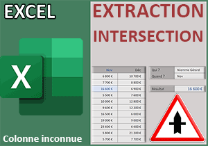 Trouver la colonne d extraction avec RechercheX Excel