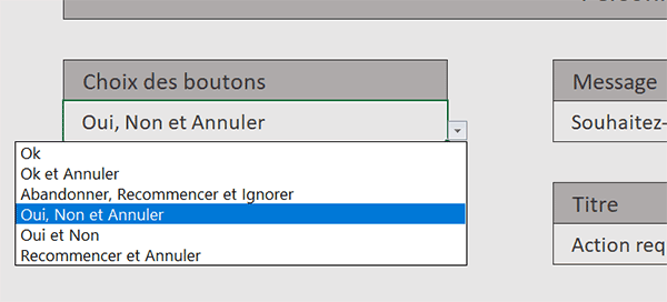 Personnaliser Les Boîtes De Dialogue Vba Excel 0638