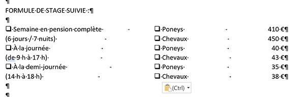 Répliquer les cases à cocher des choix de réponses offerts aux participants