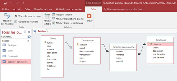 Cas Pratique Pour Creer Une Base De Donnees De Facturation Access