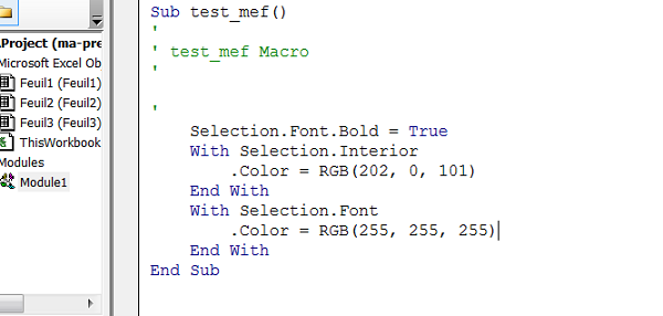 Débuter Avec Vba Excel Et La Programmation 3785