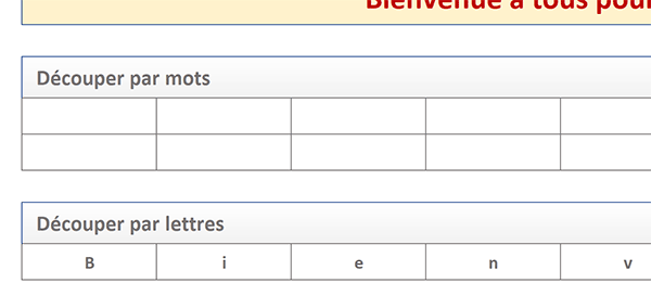 Extraire chaque lettre des mots par formule Excel