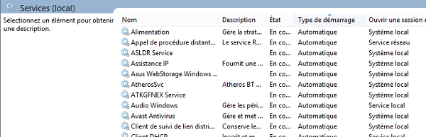 Gérer démarrage services Windows pour neutraliser programmes espions