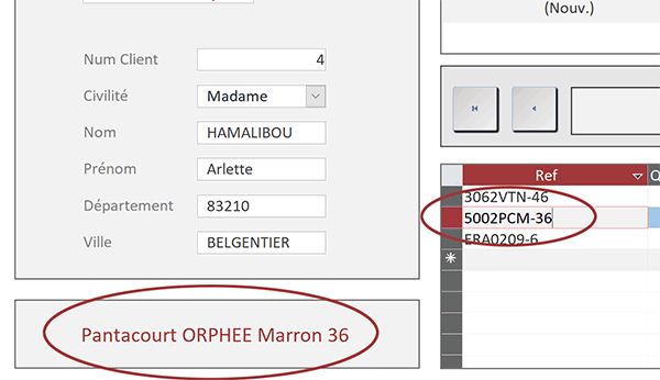 Extraire les informations au clic de la souris sur le deuxième sous formulaire Access par le code VBA