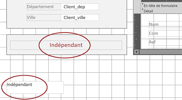 Zones de texte sur formulaire Access pour extraire les informations du sous sous formulaire au clic de la souris