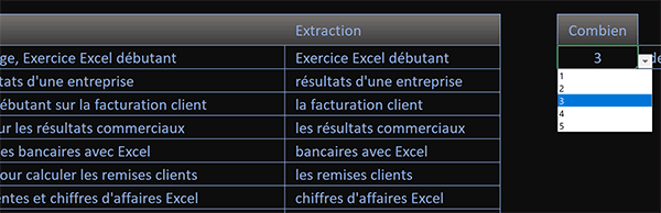 Extraire les N derniers mots des textes dans les cellules Excel