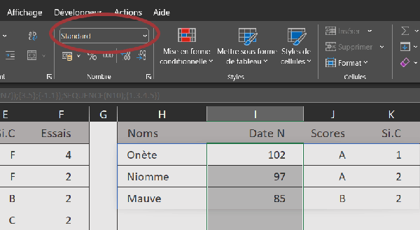 Formater correctement les nombres dans Excel