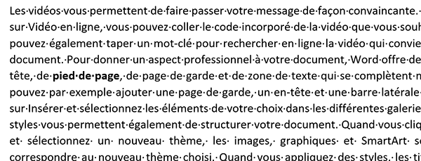 Textes Word répétitifs formatés automatiquement avec la boîte de dialogue de recherche et de remplacement