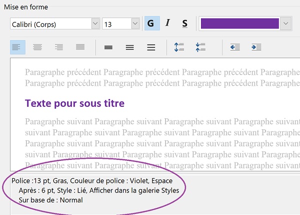 Reproduire des attributs de mise en forme sur des paragraphes avec niveaux hiérarchiques