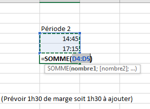 Multiplier des heures excel