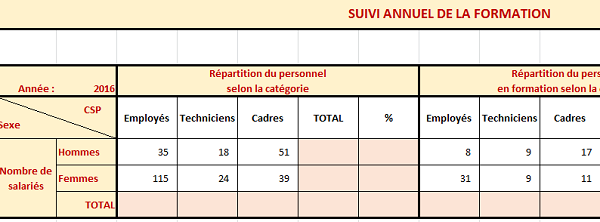 Gérer la formation des salariés avec Excel