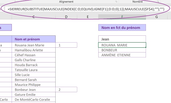 Traitements de cha nes de caract res avec Excel