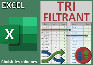 Choisir les colonnes d extraction du tri avec Excel