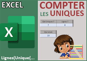 Compter les valeurs uniques avec Excel