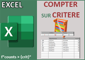 Critères dynamiques sur des données consolidées dans Excel