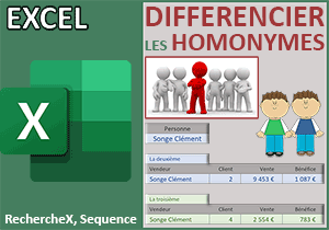 Différencier les homonymes à l extraction avec Excel