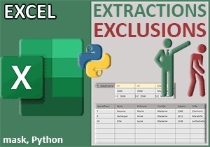 Extractions par exclusions avec une formule Python dans Excel