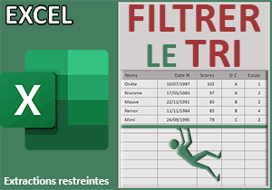 Filtre sur les données triées avec Excel