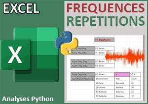 Fréquences et répétitions par formules Python dans Excel