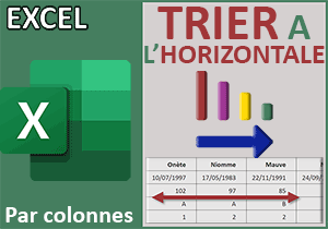 Trier horizontalement avec une fonction Excel