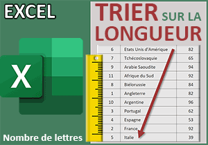 Trier un tableau Excel sur la longueur des textes